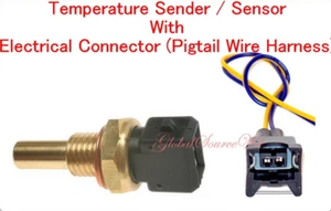 Coolant Temperature Sensor W/Electrical Connector Fits BMW Chevrolet Honda Isuzu - Picture 1 of 5