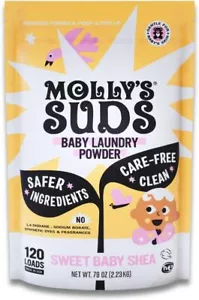 Molly's Suds Detersivo per bucato in polvere per bambini | Rimuove formula, cacca e sputo Sta - Foto 1 di 3