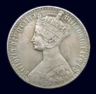 1847 QUEEN VICTORIA GOTHIC CROWN BEAUTIFULLY SILVER PLATED COIN