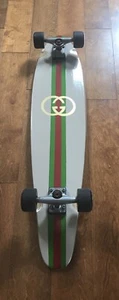 Gucci Inspired Skateboard Longboard. 38”. Hand Painted One-of-a-Kind. - Picture 1 of 10
