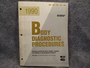 Chrysler 1990 carrocería procedimiento de diagnóstico manual guía libro de referencia Y313 - Imagen 1 de 4