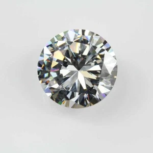 Piedra preciosa suelta de circonita cúbica facetada redonda transparente blanca brillante AAA CZ - Imagen 1 de 24