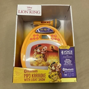 Disney Lion King Bluetooth MP3 Karaoke Machine Rechargeable Great Christmas Gift - Picture 1 of 8