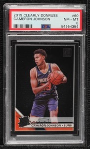 2019-20 Panini Clearly Donruss Rated Rookie Cameron Johnson #60 PSA 8 Rookie RC