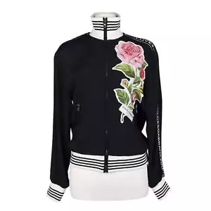 Dolce & Gabbana Embellished Cady Zip Sweat Jacket - Picture 1 of 13