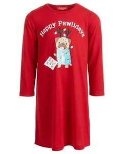Matching Family PJs Happy Pawlidays Dog Christmas Sleep Shirt - 6-7 Small #5812 - Picture 1 of 3
