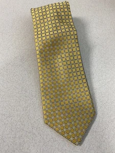 Nordstrom Necktie ~ Geometric Squares  ~ Yellow and Blue ~ NEW with tag - Picture 1 of 9