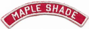 Maple Shade Red and White RWS Community Strip Vintage Boy Scouts BSA - Picture 1 of 1