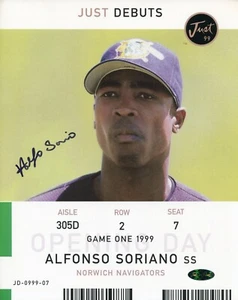Alfonso Soriano New York Yankees signed oversized 8x10 photo card autograph Cubs - Picture 1 of 2