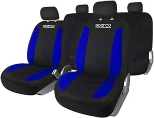 Funda De Asiento Delantero Sparco S-Line Universales Negros Y Azules Para Auto - Imagen 1 de 4
