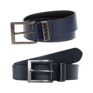 GUESS CINTURA UOMO BOY RAGAZZO LOGO VERA PELLE FIBBIA BELT BOY CINTA M5RZ02L0VW0 - Foto 1 di 9