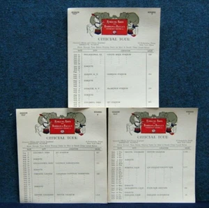  Ringling Bros & Barnum & Bailey Circus 1957 Season (3) Tour Schedules #5 #6 #7 - Picture 1 of 1