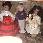 Lot de 3 poupées vintage : RoyalCathay, Cathay, & ? Trois nationalités