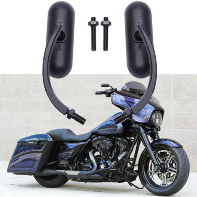 For Harley Davidson Street Road Glide Special Motorcycle Mini Oval Side Mirrors Foto 1 de 4