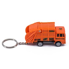 Tonka Refuse Garbage Truck Custom Die-Cast Car on Key Chain With Ring