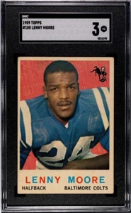 1959 Topps #100 Lenny Moore COLTS /Penn State Sgc 3. - Picture 1 of 2