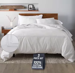 Ella Jayne Luxury Duvet Cover Set (3pc), 100% Cotton Duvet Cover, Full/queen.R12 - Picture 1 of 4