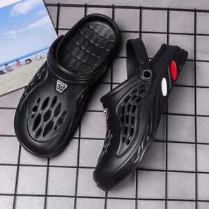 Men Slip On Garden Mules Clogs Sports Sandals Beach Water Slippers Shoes Size US