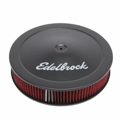 Круглый воздухоочиститель Edelbrock Pro Flo Black 14 дюймов 3 дюйма хлопок (глубокий фланж) 1225 - Изображение 1 из 4