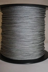 10' BCY Plata y Negro Moteado Bucle D Material Arco Cuerda Arco Cuerda - Imagen 1 de 1