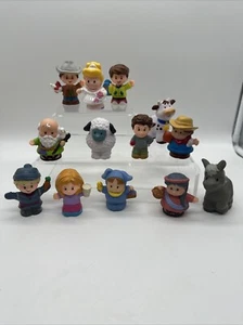 Fisher Price Little People Figures Mixed Years Lot of 13 Noah Princess Farmer - Picture 1 of 19