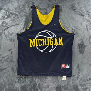 Nike Basketball Jersey Men XL Vintage USA University Michigan Wolverines Webber - Picture 1 of 10