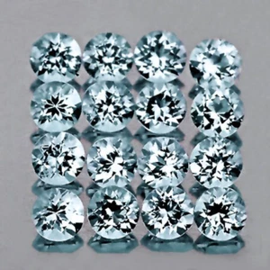 Natural Soft Blue Aquamarine Round 2.20 mm 20 pieces, Flawless-VVS Clarity - Picture 1 of 2