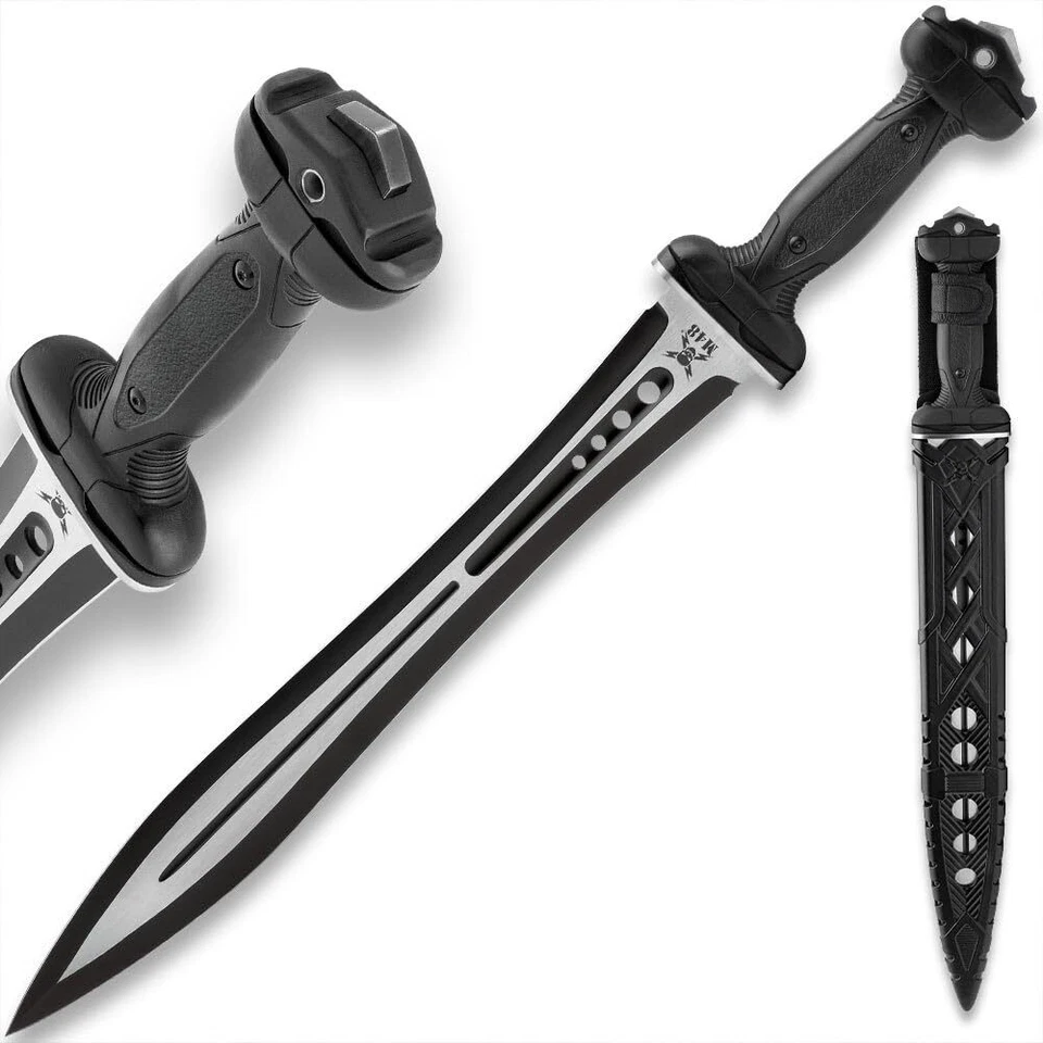 Espada y vaina Gladius M48, hoja de acero inoxidable 7Cr13, funda de cinturón Vortec Foto 1 de 4