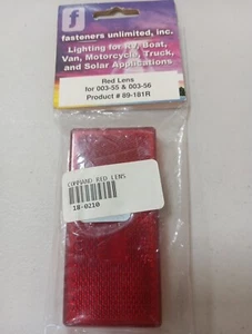 Fasteners Unlimited Replacement Side Marker Lens - Red - 89-181R - Bild 1 von 2