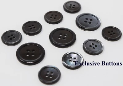 Grey Trocas Genuine Shell Buttons Set For Suit, Blazer, or Sportcoat - Image 1 of 2