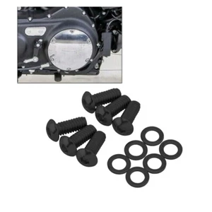 6 viti bulloni ferramenta coperchio derby inox per Harley Touring Softail Sportster - Foto 1 di 10