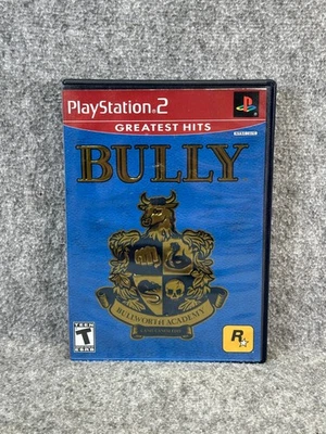 Bully PS2 Game & Case Rockstar PlayStation 2 Greatest Hits CIB - TESTED - Image 1 of 4