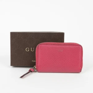 Gucci Pink Leather Swing Card Holder 368877 42510883 - Picture 1 of 8