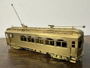 S. Soho & Co. HO Scale Brass - Chicago, Aurora & Elgin Niles Wood Combine #10 UP - Picture 1 of 13