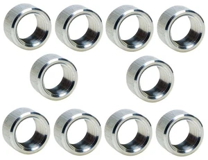 (Ships Fast 10-Pack) 3/4" NPT Aluminum Half Coupling Weld Bung - Picture 1 of 5