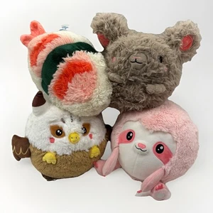 Squishables Plush Lot of 4 Soho NYC Griffin, Rabbit, Sushi, Sloth EUC 8-10” - Picture 1 of 17