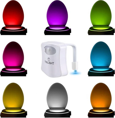 the Original Toilet Bowl Night Light. Fun & Useful Bathroom Motion Sensor Tech G - Image 1 of 4