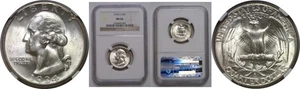 1934-D Washington Quarter   NGC MS-64 - Picture 1 of 3