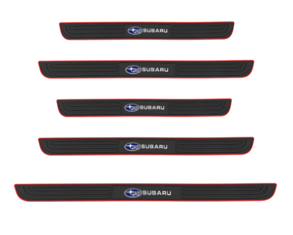 5 шт автомобильных аксессуаров защита порога двери потертости защитный чехол отделка резина для Subaru - Изображение 1 из 4