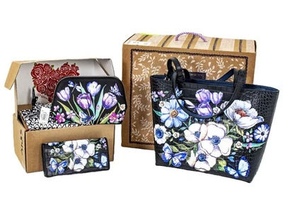 Colección Brighton Noir Jardín - Bolso de Mano, Bolso de Cosméticos y Cartera - Lote de 3 Foto 1 de 4