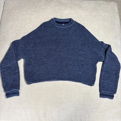 Mujer BDG Urban Outfitters Jersey Punto Azul Talla M Recortado Foto 1 de 4