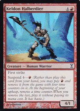1x Foil - Keldon Halberdier - Magic the Gathering MTG Time Spiral Foil