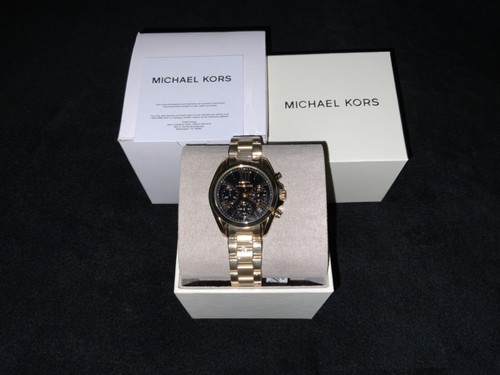 Orologio da polso unisex Michael Kors Bradshaw 44 mm cassa in acciaio inox tono oro...