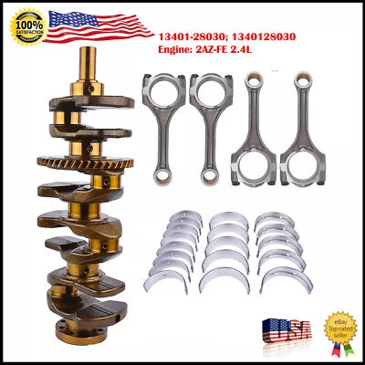 Virabrequim + Varas Con + Conjunto de Rolamentos para Toyota Corolla Rav4 Scion tC xB 2AZ-FE - Imagem 1 de 4