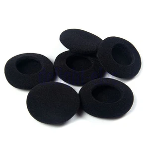 5 pares de almohadillas de repuesto de espuma para auriculares negros - Imagen 1 de 2