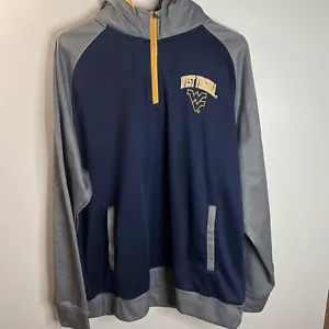 West Virginia Champion Pullover 1/4 Zip Sweat Shirt Men's XL - Picture 1 of 11