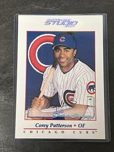 2001 Donruss Studio Corey Patterson Private Signings Auto 