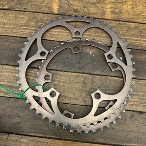 Vintage Sugino 42t Chainring Set 52 42 Tooth Bronze 130 BCD Race Sprocket Alloy - Picture 1 of 15