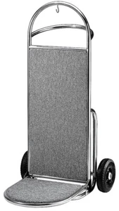 Transport Barrow Folding Stainless Steel • 200mm Pneumatic Tyre • Grey/Black Textile - Picture 1 of 1