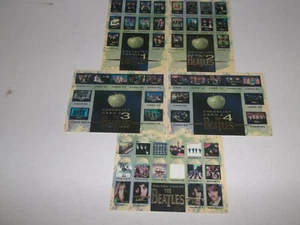 Sports Time The Beatles 1996 lista de verificación ¡juego de 5 tarjetas inserto! 96 97 98 99 100 ¡RARO! - Imagen 1 de 2